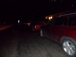 Cars at ballfields