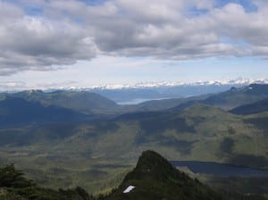 The Twelve Mile Creek drainage on northeastern Kupreanof Island is the proposed route for a road connection across the island. (KFSK file photo)